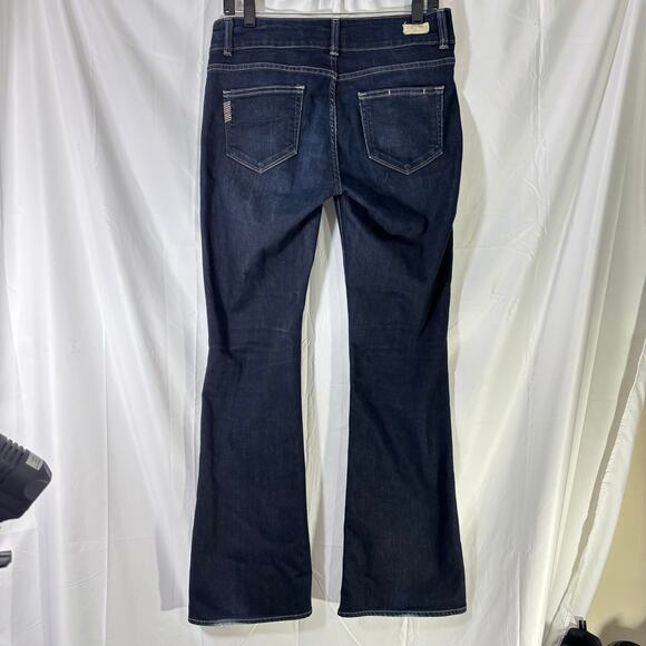 PAIGE Hidden Hills Bootcut Jeans Dark Wash Size 29 Premium Denim MidRise Flare - Picture 3 of 10